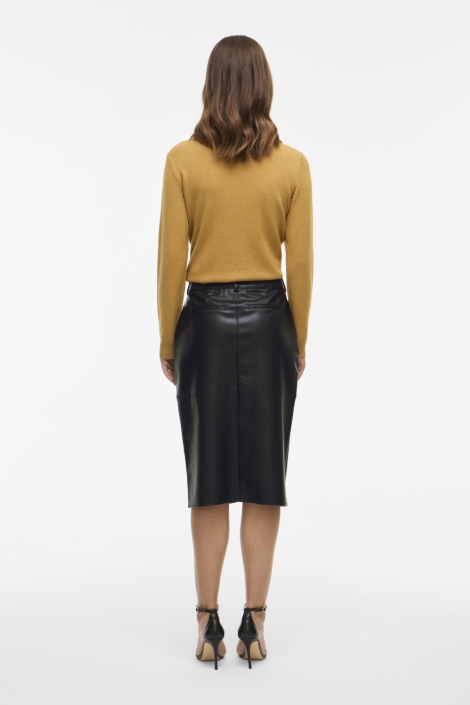 Vila vidagmar hw midi coated skirt - noo